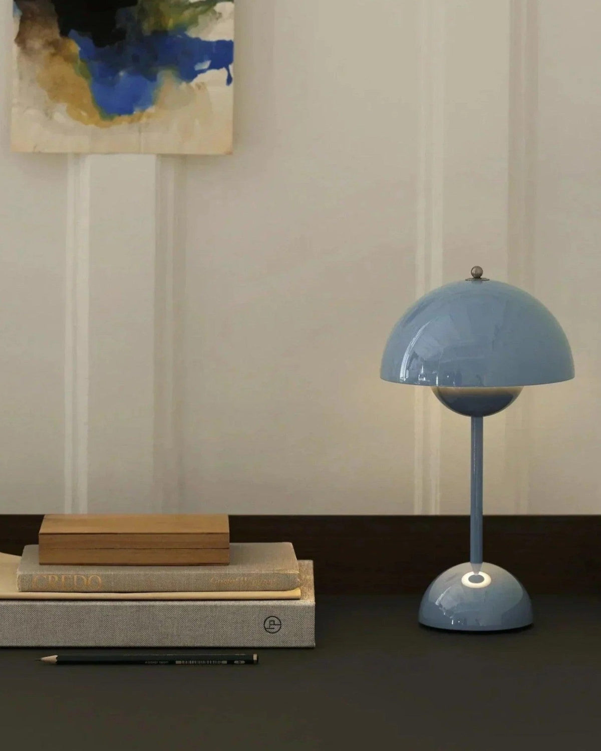 Dimmable LED Table Lamp with Scandinavian Metal Design