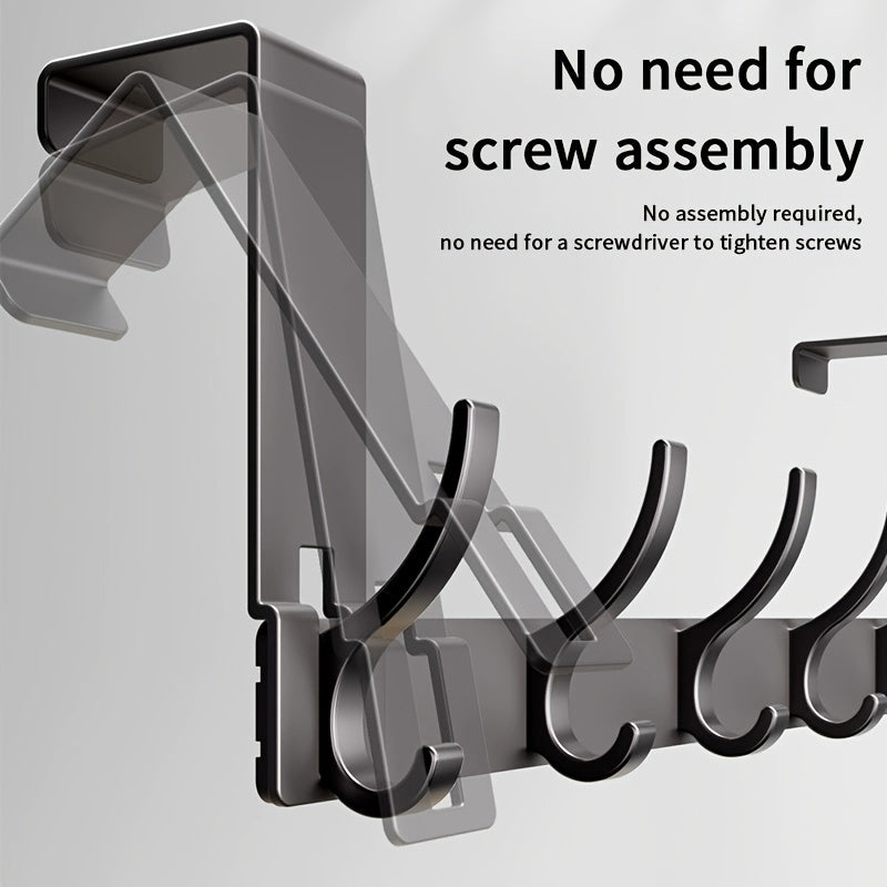 Modern Over-the-Door Hook for Clothes, Towels and Hats
