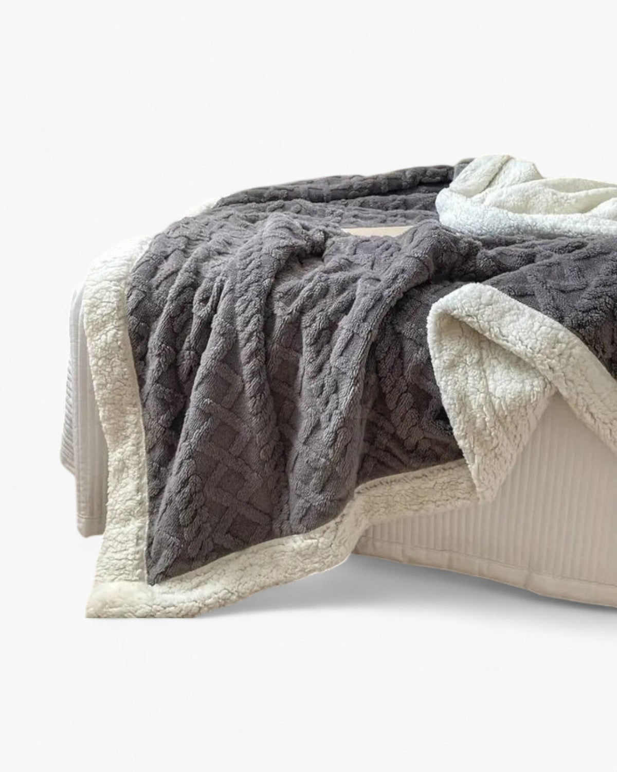 Velvety Soft Throw Blanket with Subtle Striped Design