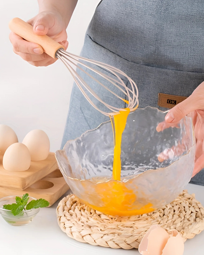 12-Piece Silicone Kitchen Utensil Set with Bamboo Handles and Storage Holder
