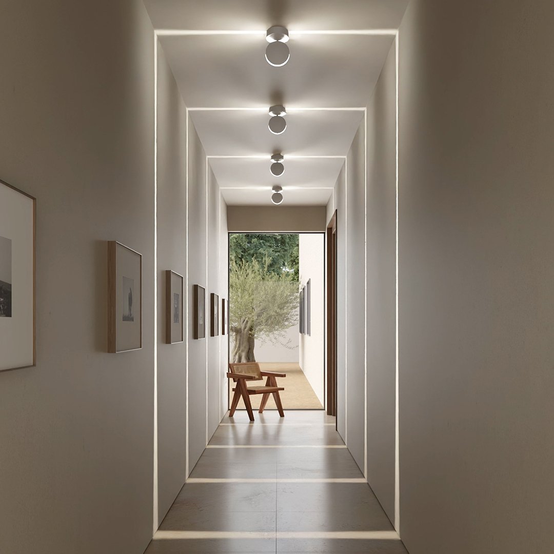 360° Adjustable LED Spotlight with Double-Sided Light Beam and IP65 Protection