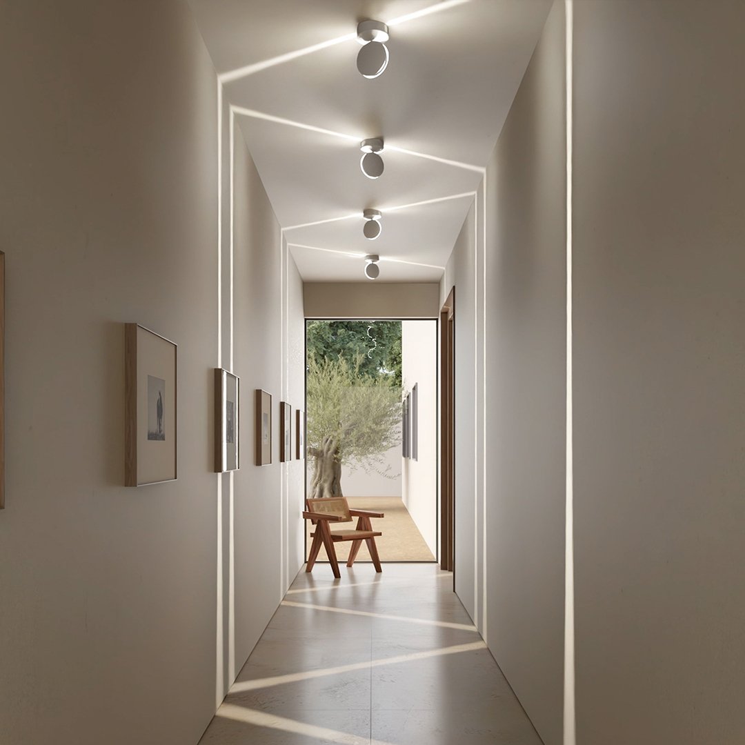 360° Adjustable LED Spotlight with Double-Sided Light Beam and IP65 Protection