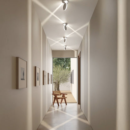 360° Adjustable LED Spotlight with Double-Sided Light Beam and IP65 Protection