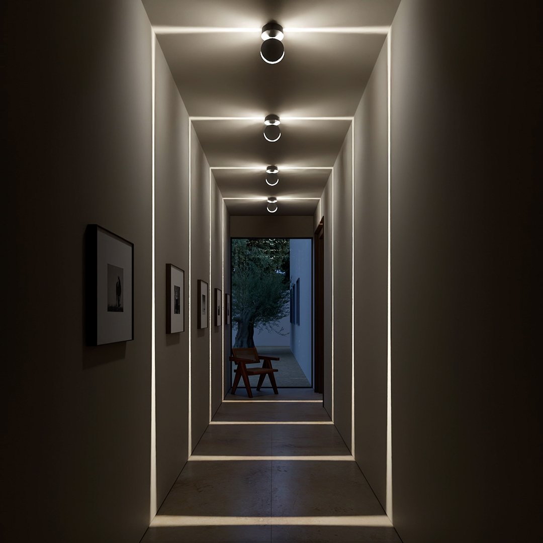 360° Adjustable LED Spotlight with Double-Sided Light Beam and IP65 Protection