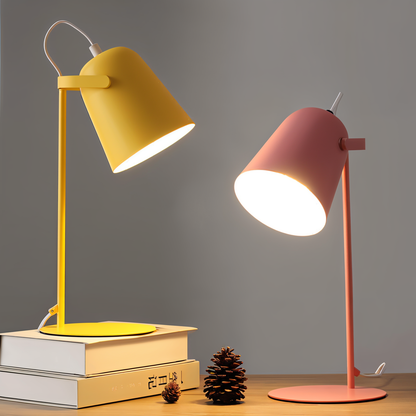 Adjustable Nordic Table Lamp with Rotating Shade for Desk and Bedside Lighting