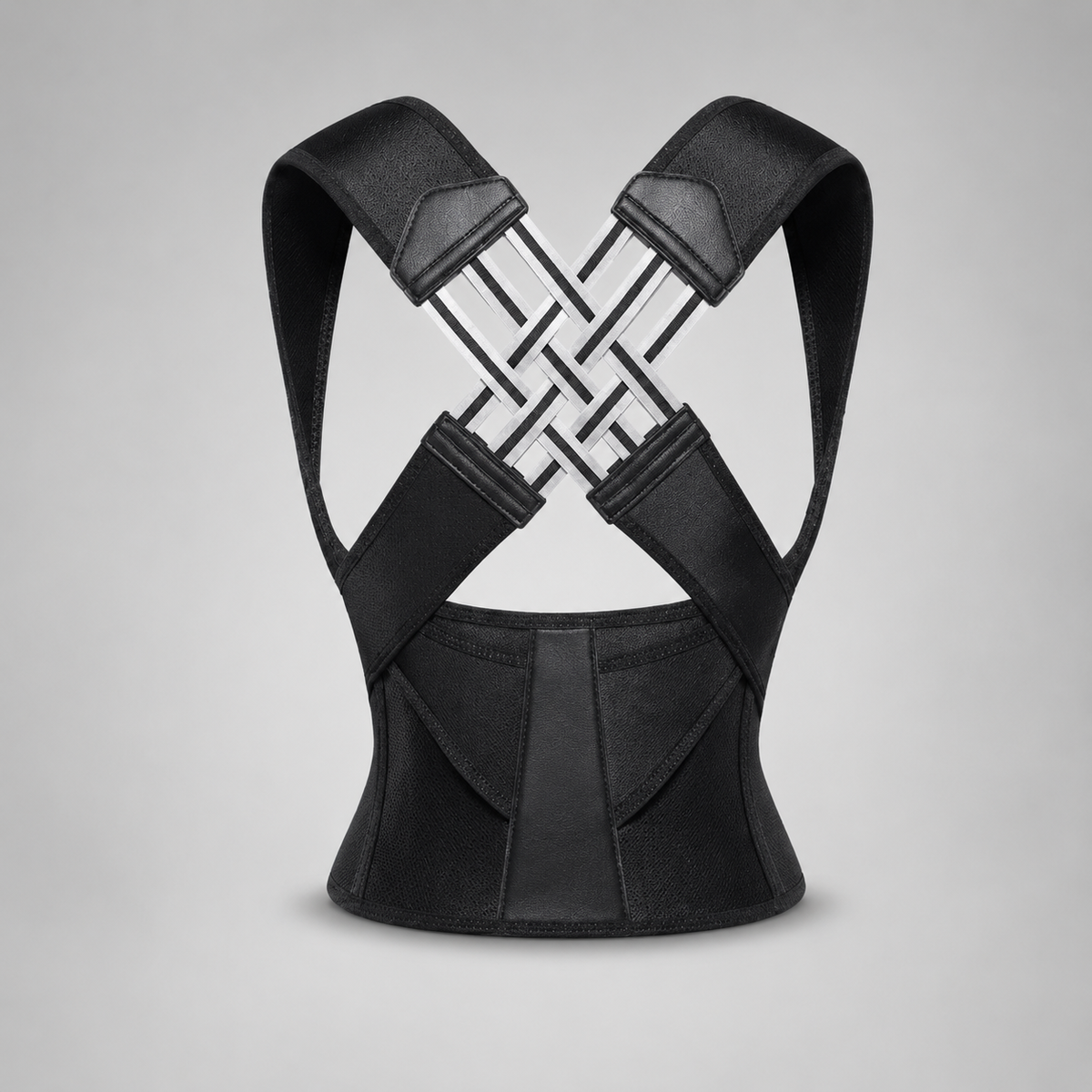 Adjustable Posture Support Brace with Breathable Polyester Design