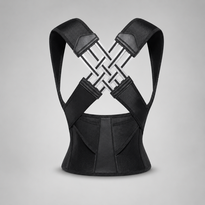 Adjustable Posture Support Brace with Breathable Polyester Design