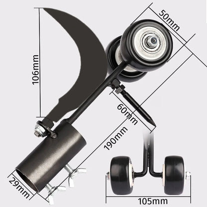 Adjustable Rolling Weed Remover Tool for Garden Joints and Patios