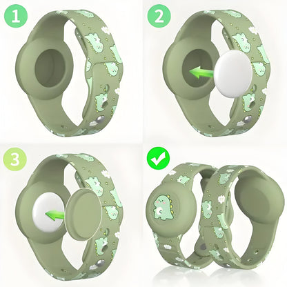 Adjustable Silicone Kids Bracelet for Compatible GPS Trackers