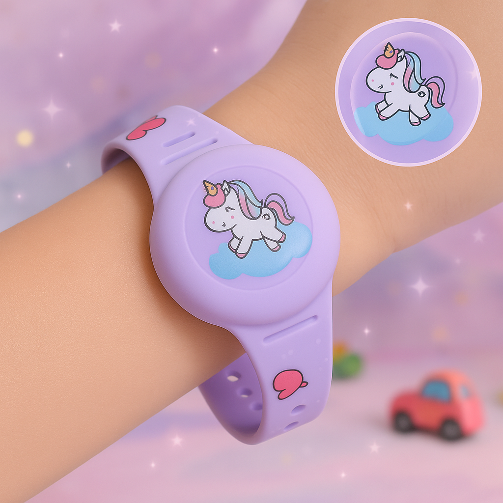 Adjustable Silicone Kids Bracelet for Compatible GPS Trackers