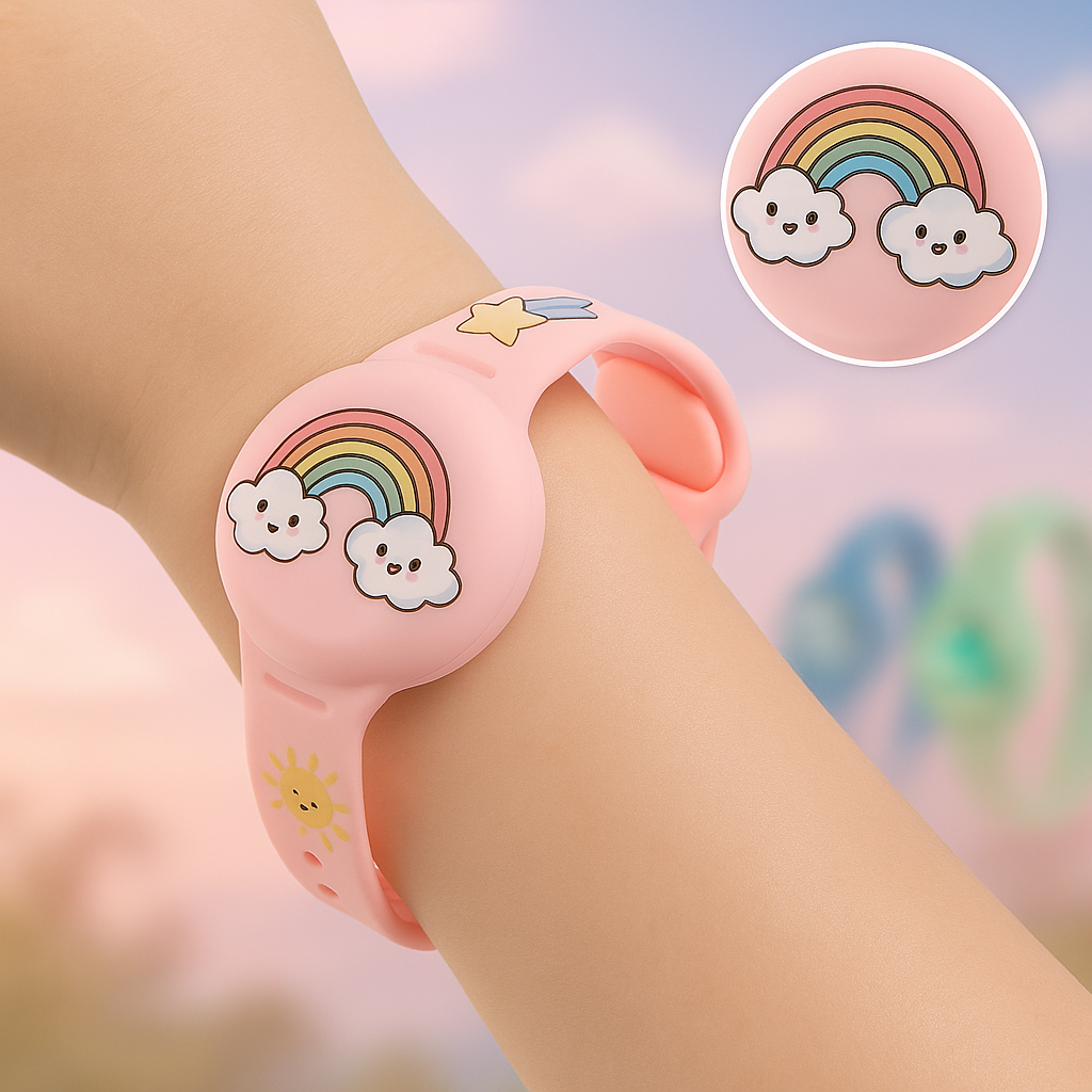 Adjustable Silicone Kids Bracelet for Compatible GPS Trackers