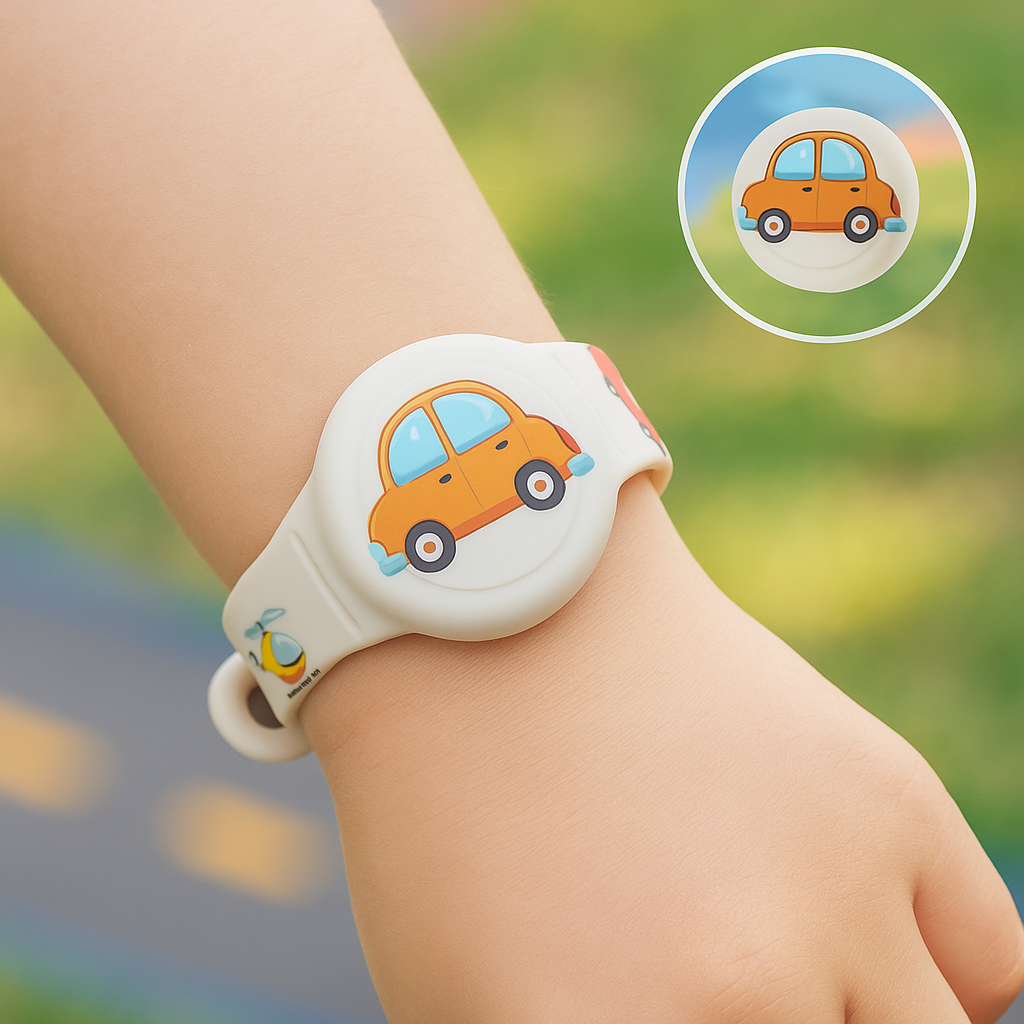 Adjustable Silicone Kids Bracelet for Compatible GPS Trackers