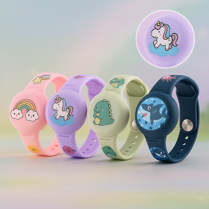 Adjustable Silicone Kids Bracelet for Compatible GPS Trackers