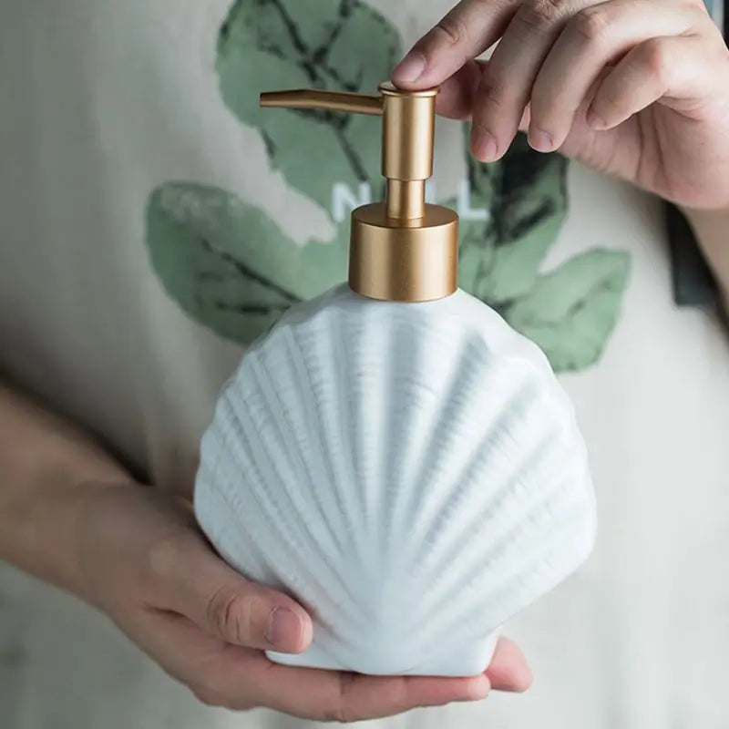 Ceramic Soap Dispenser with Timeless Coastal Design