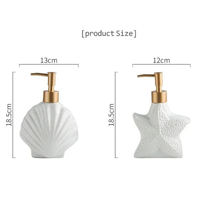Ceramic Soap Dispenser with Timeless Coastal Design