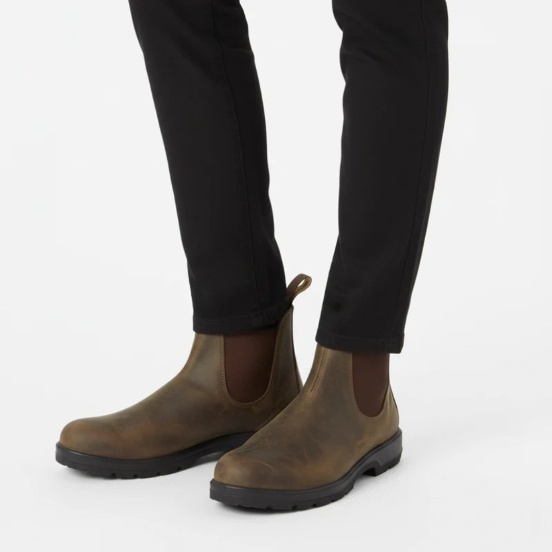 Chelsea Ankle Boots with Slip-On Design and PU Upper