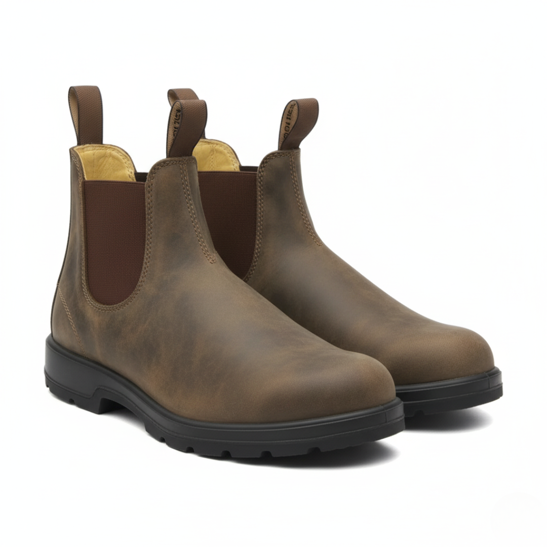 Chelsea Ankle Boots with Slip-On Design and PU Upper