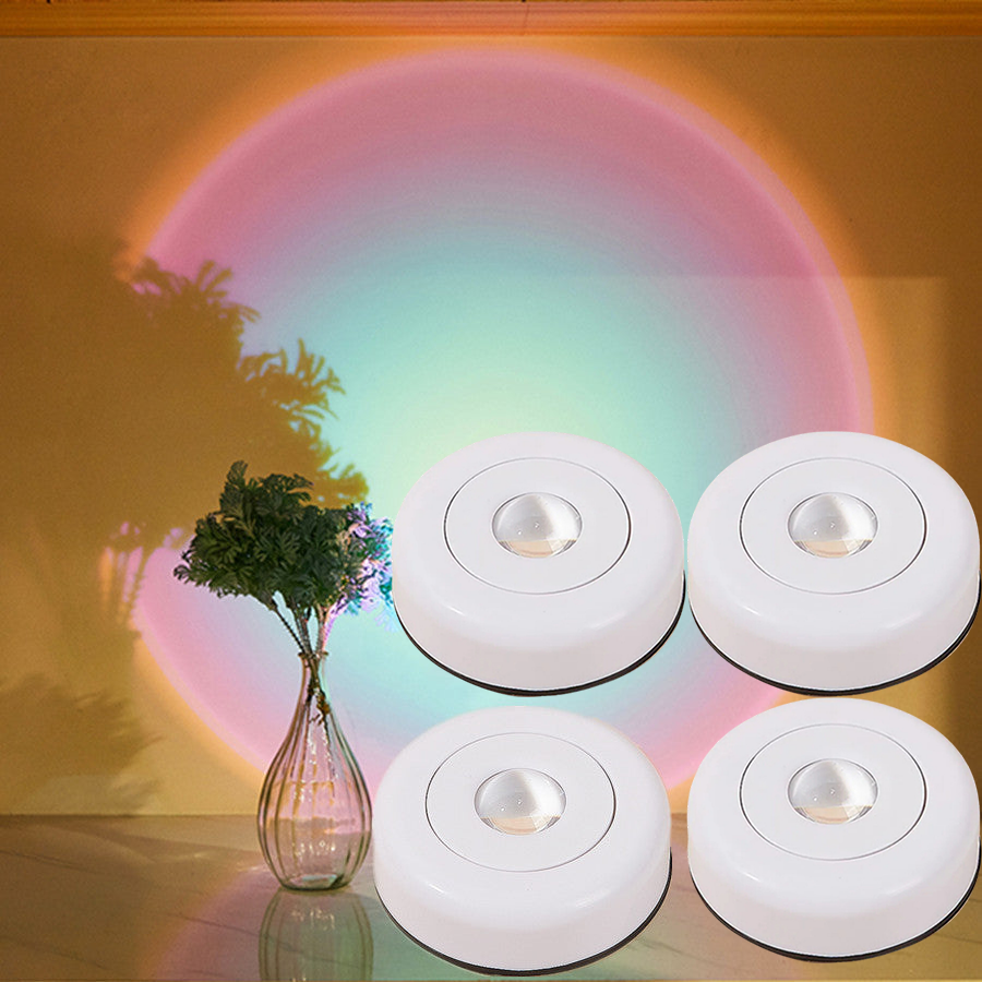 Compact Sunset Projection Lamp with Versatile Mounting