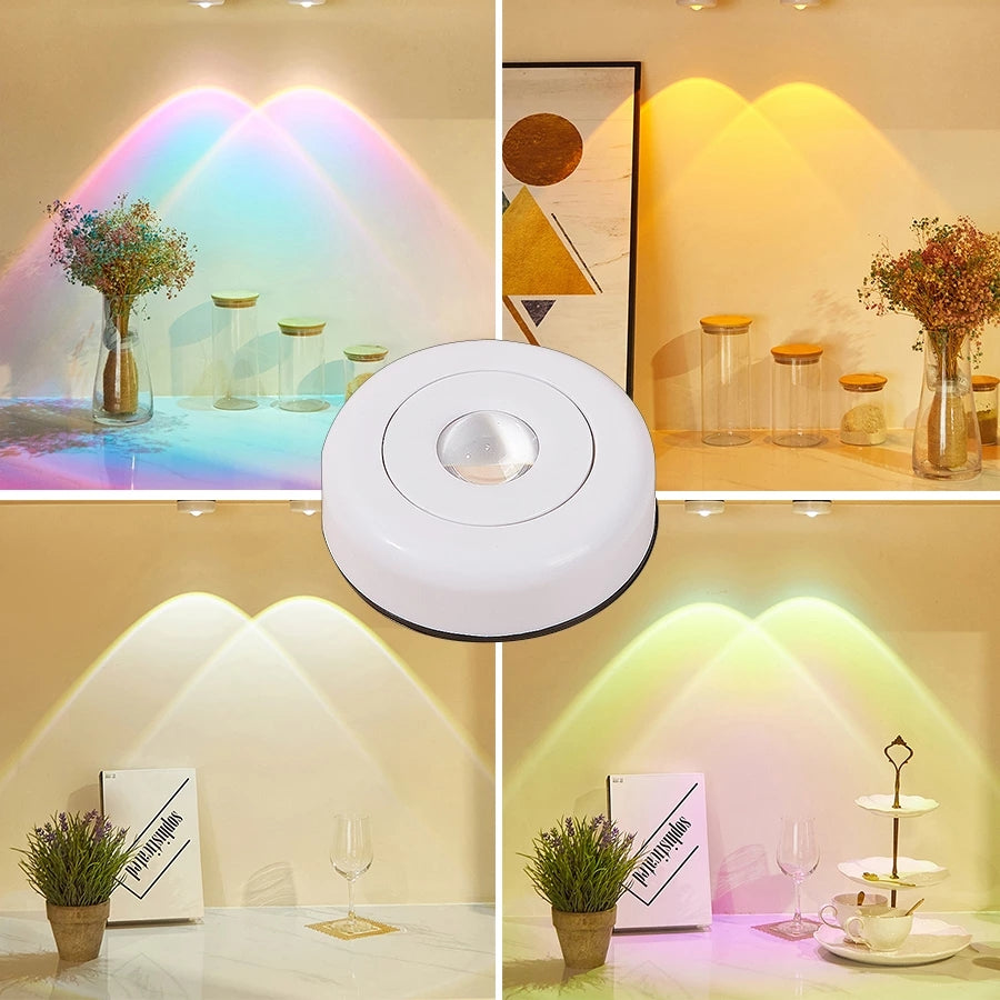 Compact Sunset Projection Lamp with Versatile Mounting
