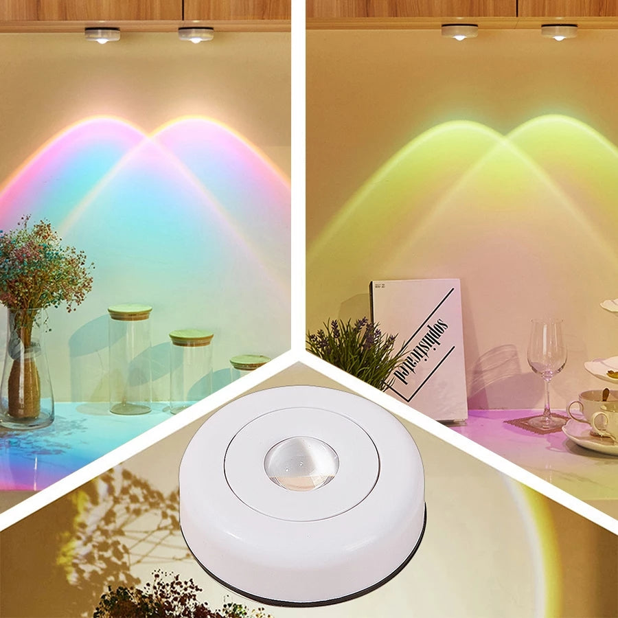 Compact Sunset Projection Lamp with Versatile Mounting