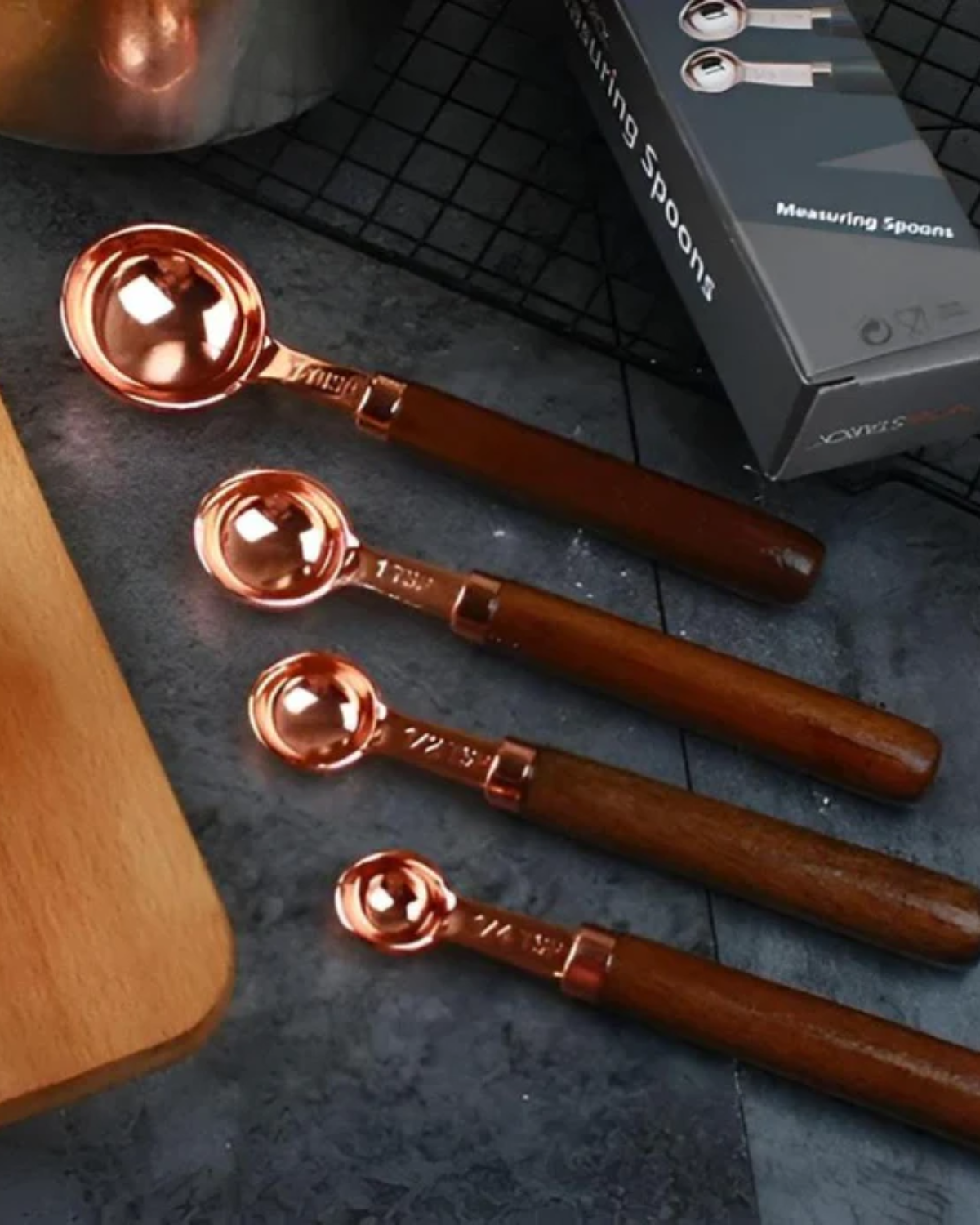 Copper Measuring Cup Set for Accurate Cooking and Baking