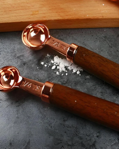 Copper Measuring Cup Set for Accurate Cooking and Baking