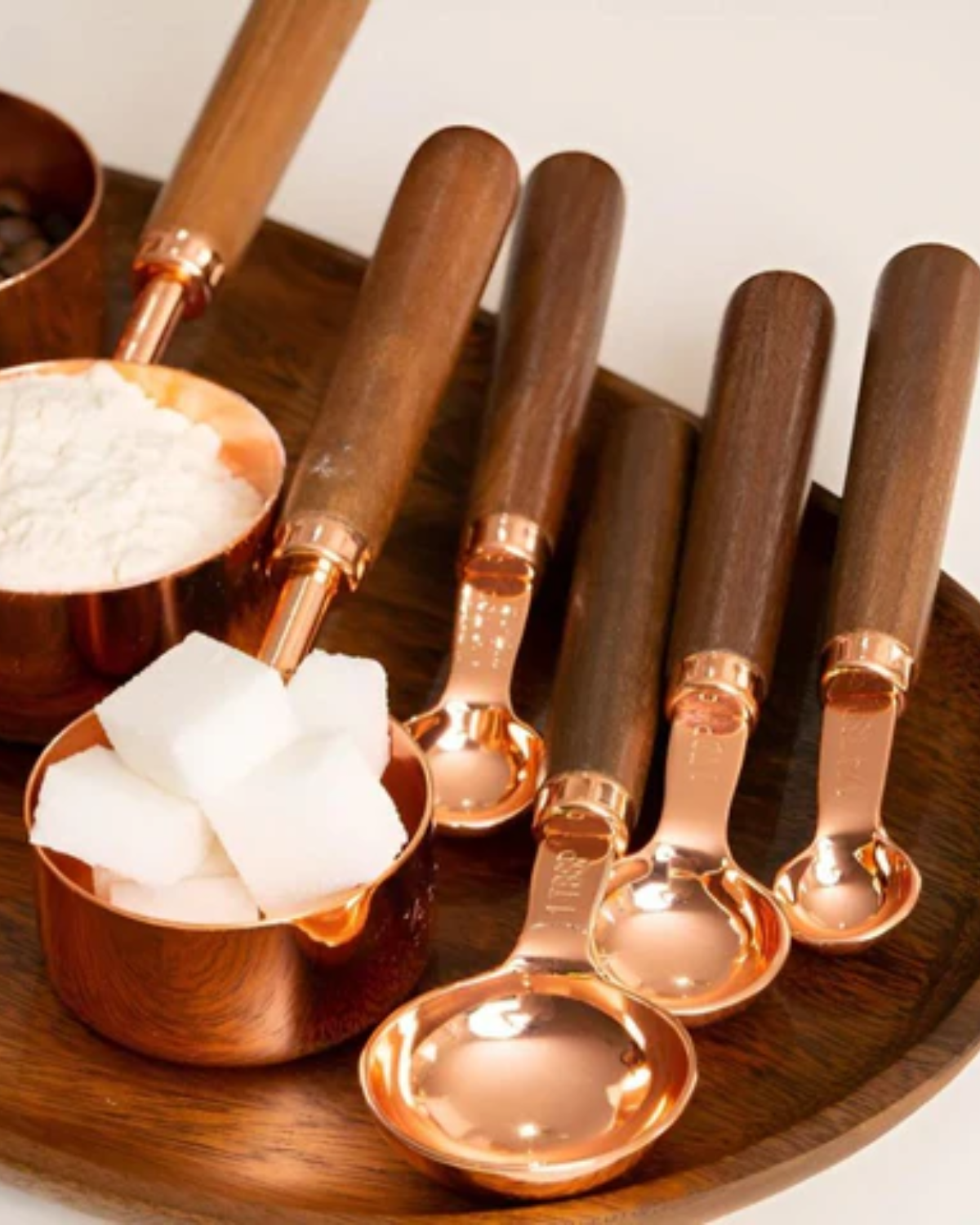 Copper Measuring Cup Set for Accurate Cooking and Baking