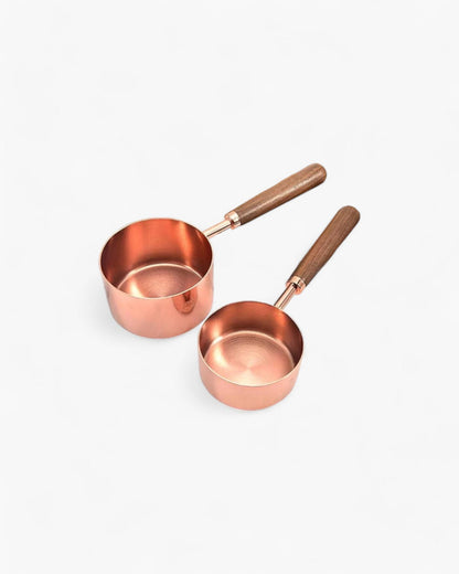 Copper Measuring Cup Set for Accurate Cooking and Baking