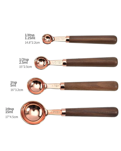 Copper Measuring Cup Set for Accurate Cooking and Baking