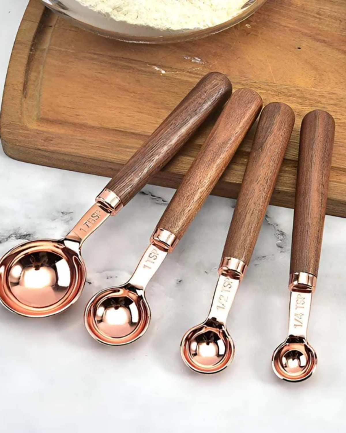 Copper Measuring Cup Set for Accurate Cooking and Baking
