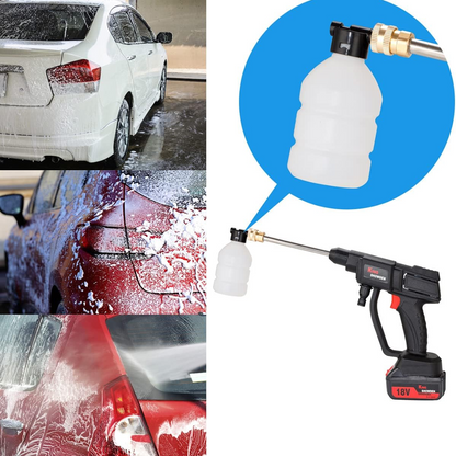 Cordless High Pressure Cleaner with Dual Batteries and Water Hose