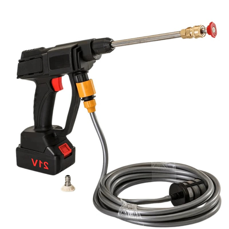 Cordless High Pressure Cleaner with Dual Batteries and Water Hose