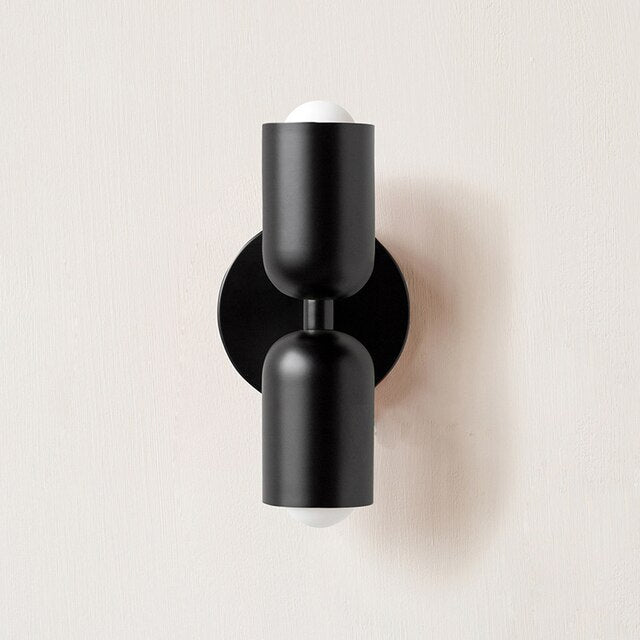 Cream Double LED Wall Lamp - Adjustable 2-Light E27 Wall Fixture