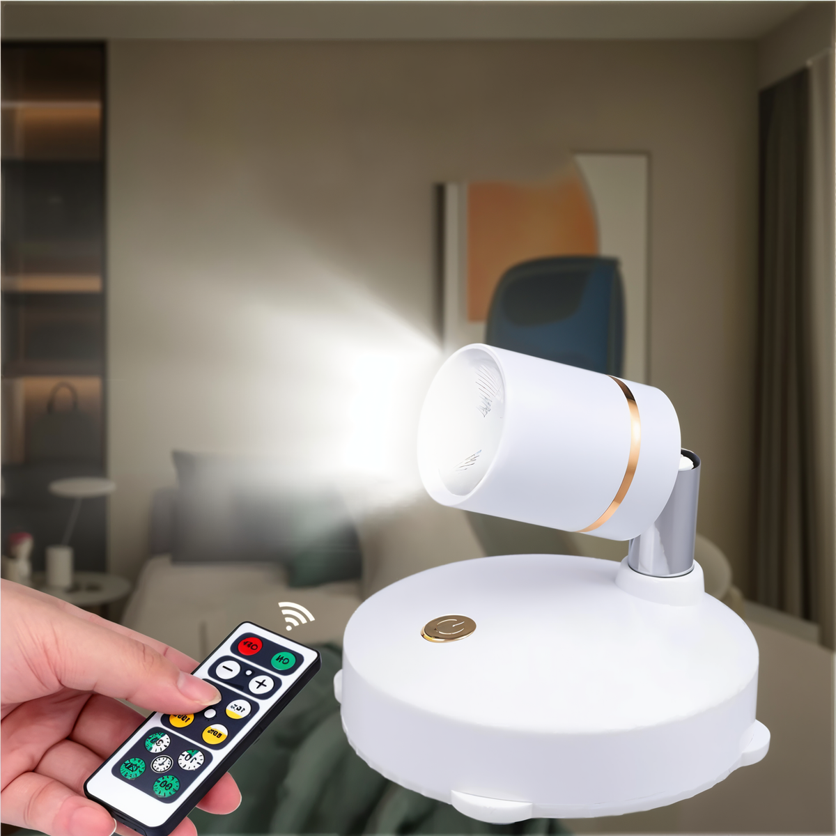 Dimmable Cordless LED Spotlights for Accent Lighting