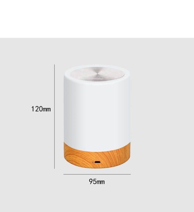 Dimmable LED Bedside Lamp with Touch Control and RGB Lighting