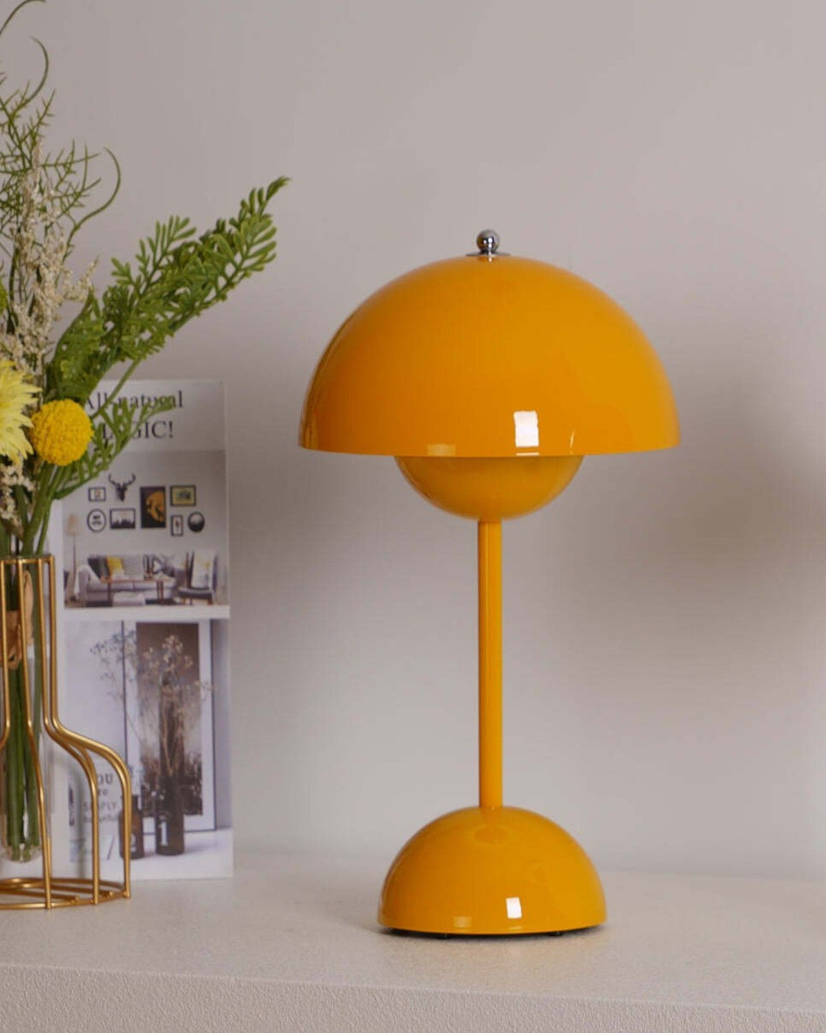 Dimmable LED Table Lamp with Scandinavian Metal Design
