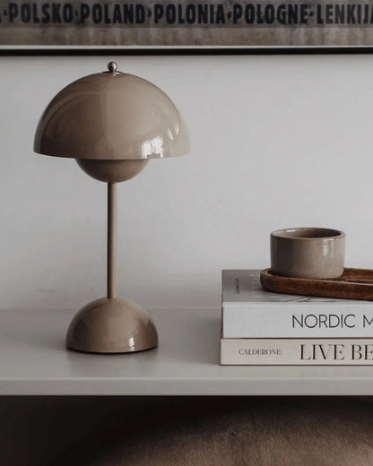 Dimmable LED Table Lamp with Scandinavian Metal Design