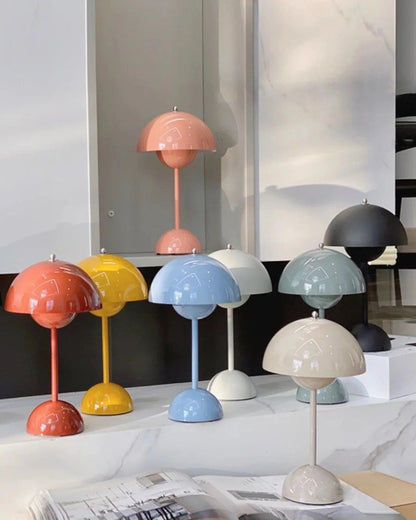 Dimmable LED Table Lamp with Scandinavian Metal Design