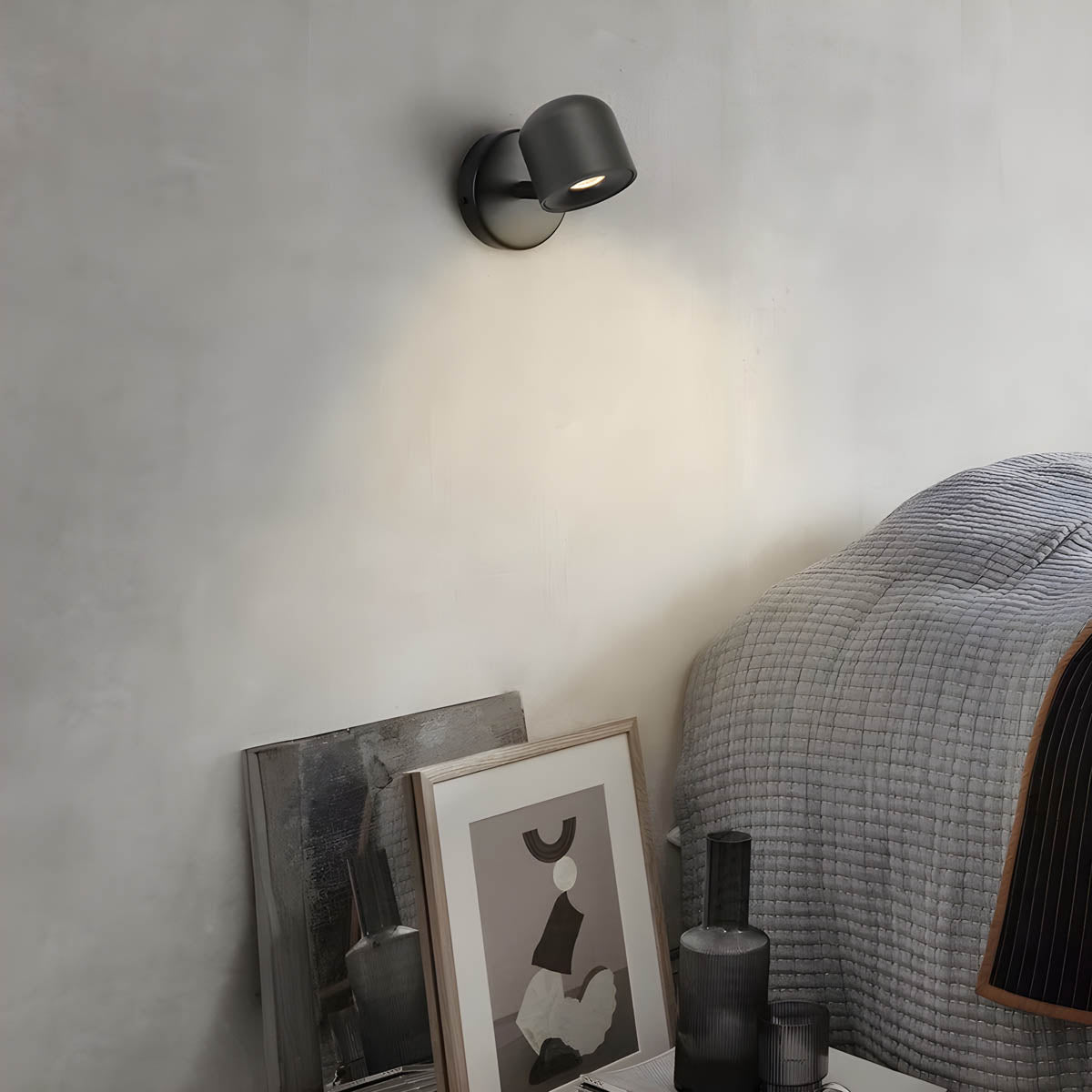 Dimmable LED Wall Lamp with 340° Rotating Head