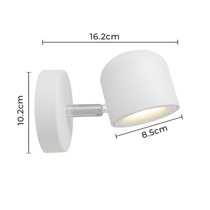 Dimmable LED Wall Lamp with 340° Rotating Head