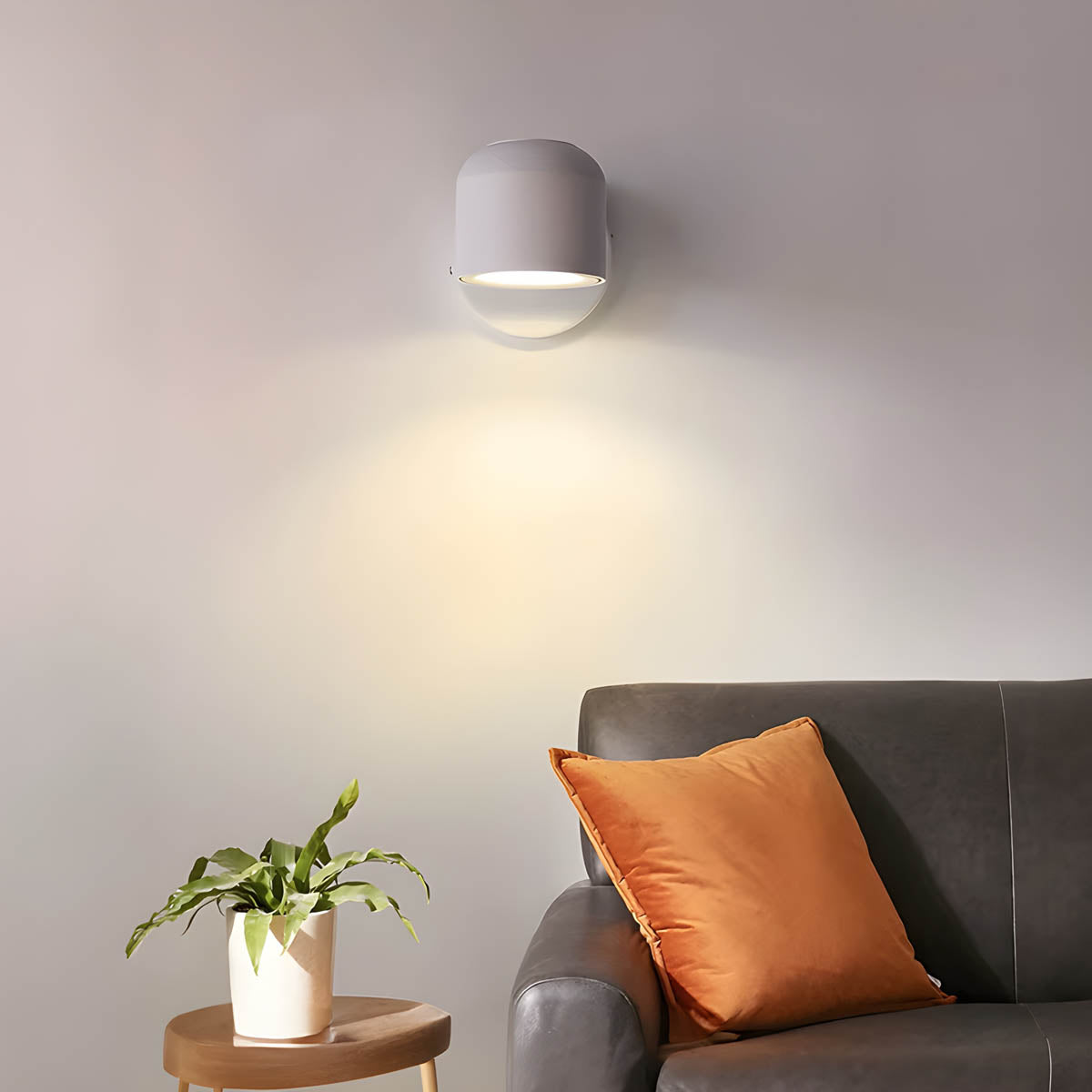 Dimmable LED Wall Lamp with 340° Rotating Head