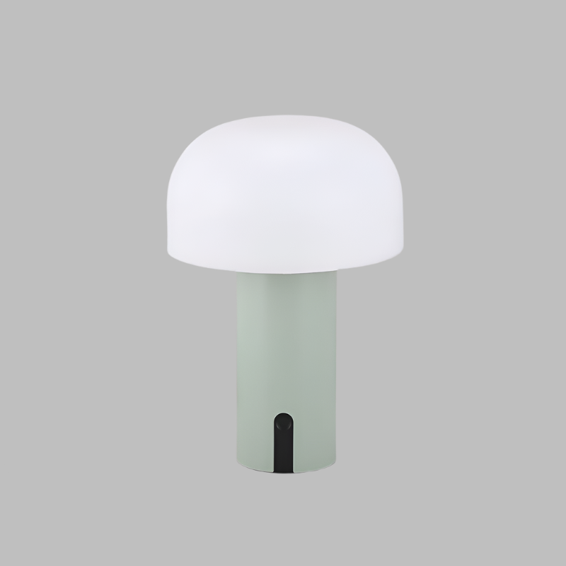 Elegant Dimmable Mushroom Table Lamp with Touch Control and Wireless Design
