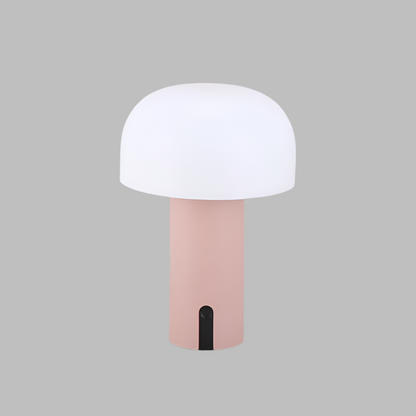Elegant Dimmable Mushroom Table Lamp with Touch Control and Wireless Design