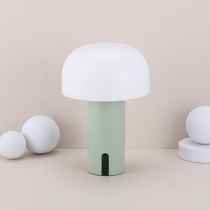 Elegant Dimmable Mushroom Table Lamp with Touch Control and Wireless Design