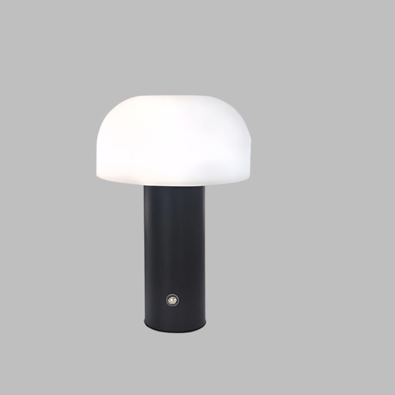 Elegant Dimmable Mushroom Table Lamp with Touch Control and Wireless Design