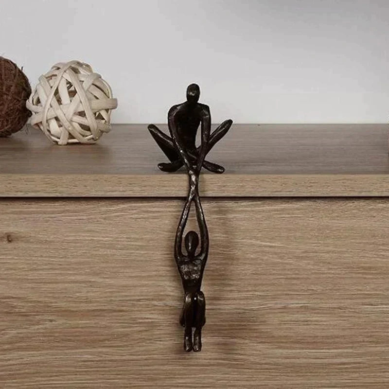 Elegant Resin Sculpture Figurine Representing Love, Balance and Harmony
