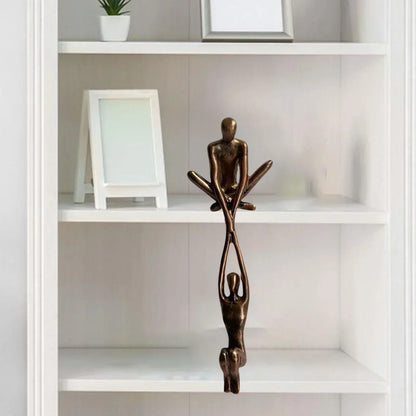Elegant Resin Sculpture Figurine Representing Love, Balance and Harmony