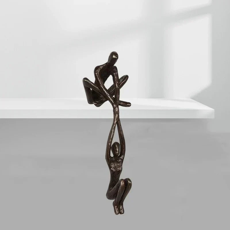 Elegant Resin Sculpture Figurine Representing Love, Balance and Harmony
