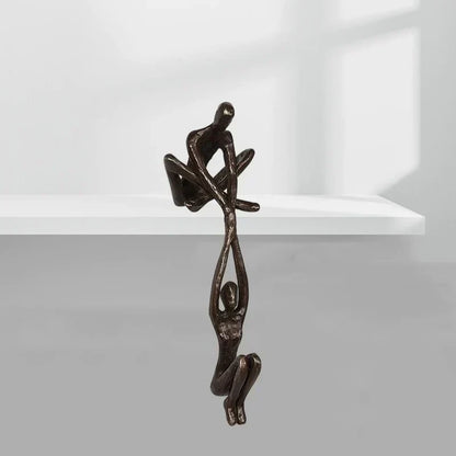 Elegant Resin Sculpture Figurine Representing Love, Balance and Harmony