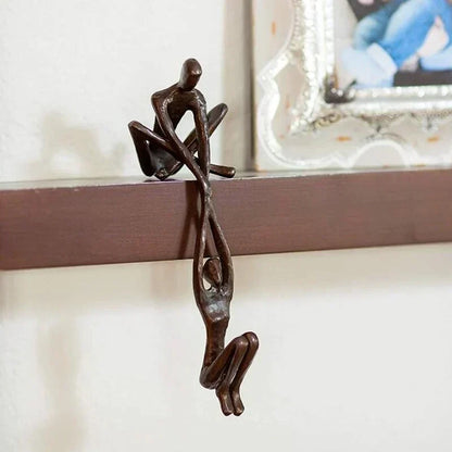 Elegant Resin Sculpture Figurine Representing Love, Balance and Harmony